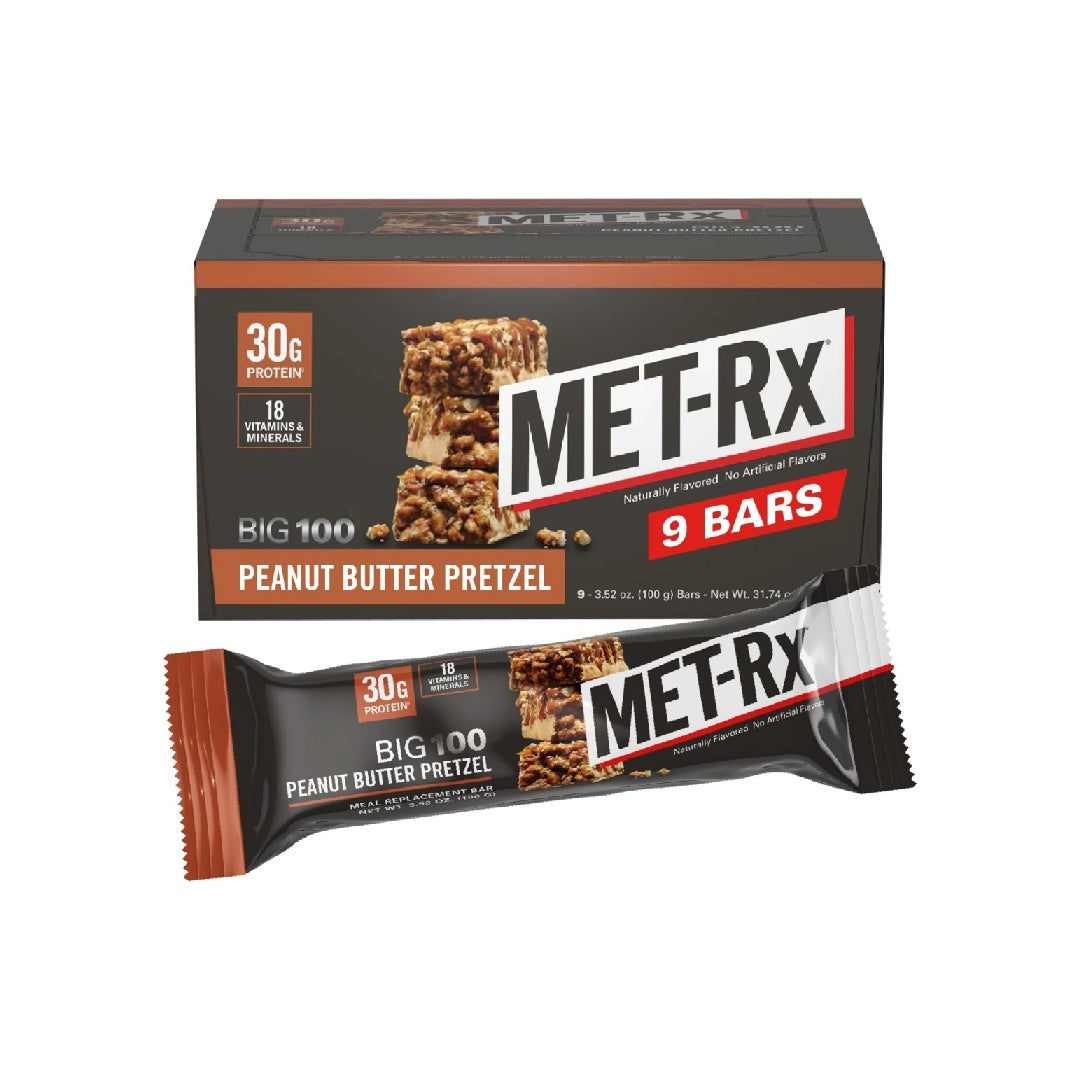 MET-Rx Big 100 Protein Bars, 100 g, (Pack of 9)