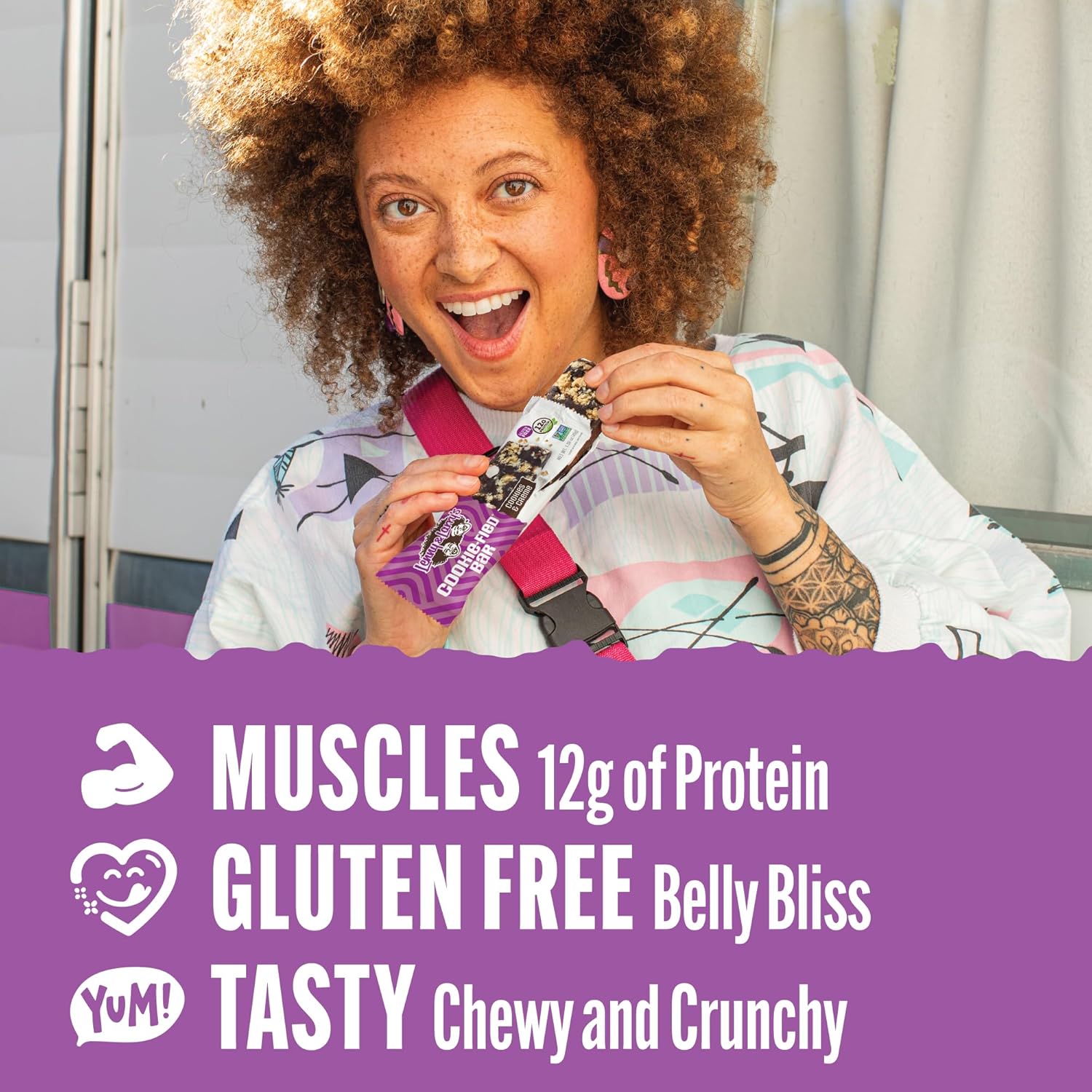 Lenny & Larry's Cookie-Fied Protein Bars – 9x45g – Contains 12g plant-based protein and 5g fiber