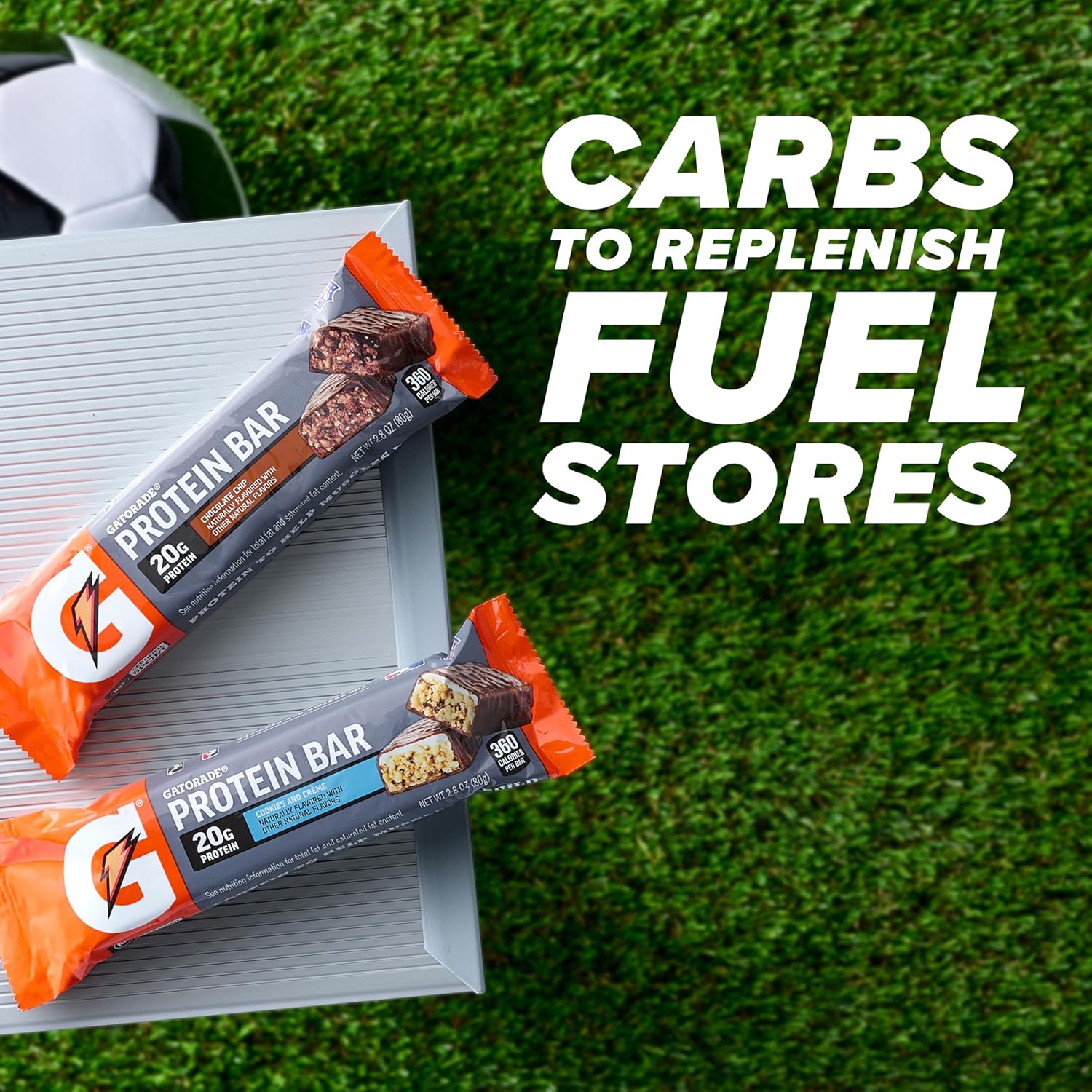 Gatorade Whey Protein Bar, 2.8 oz (12 pack, 20g protein per bar)