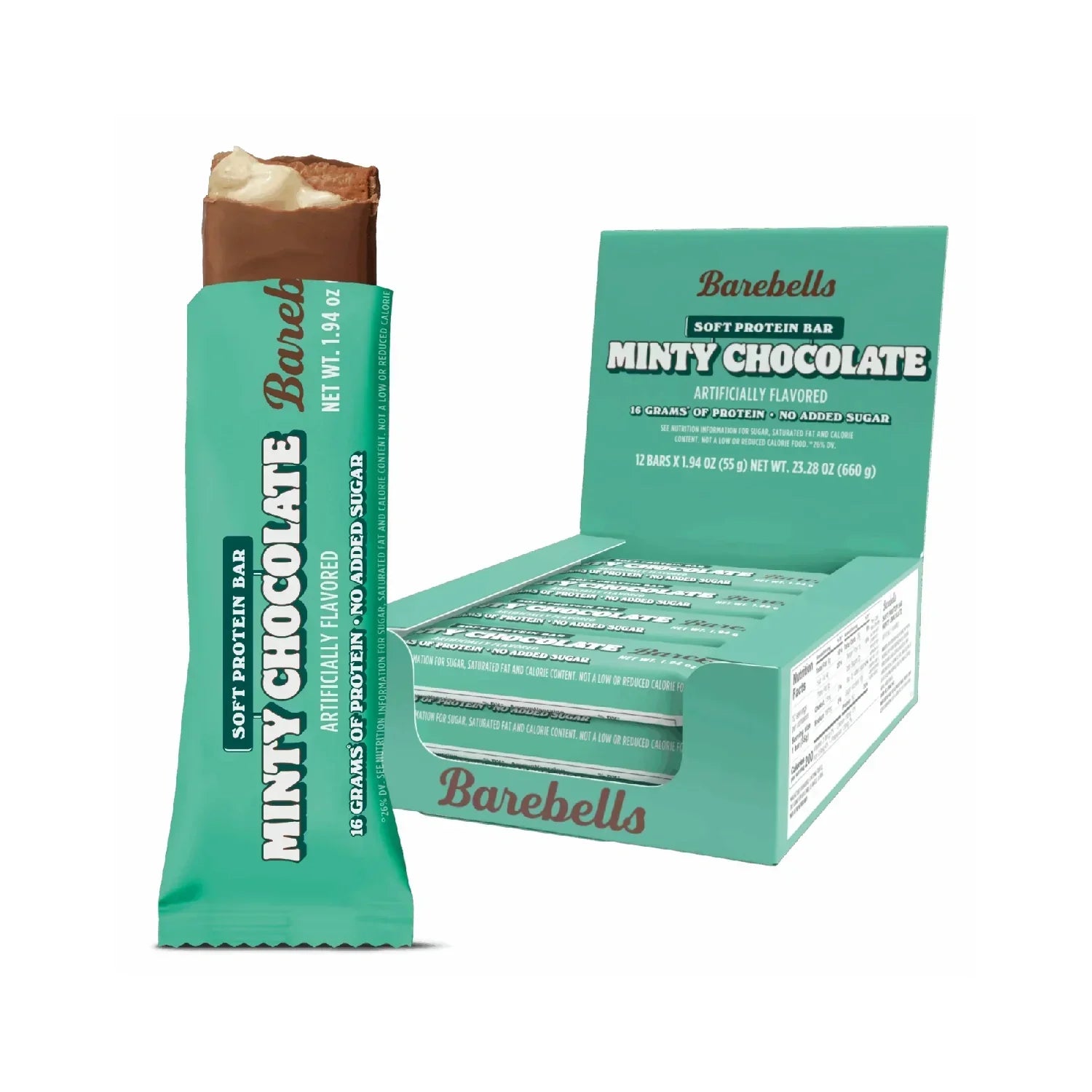 Barebells Protein Bars  - 12 Count, 20g High Protein Treats - Chocolate Nutrition Bar with 1g Total Sugars